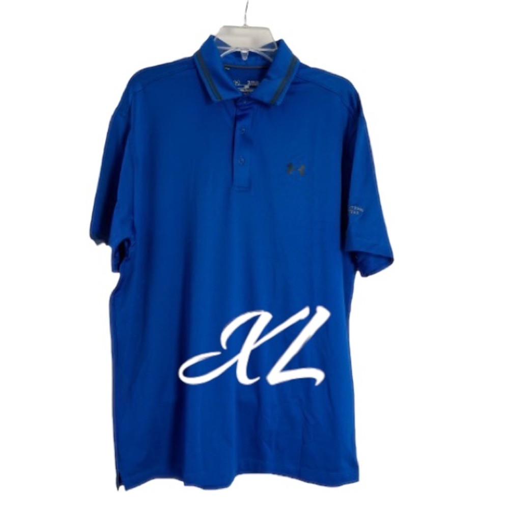 Under Armour blue polo golf shirt size XL